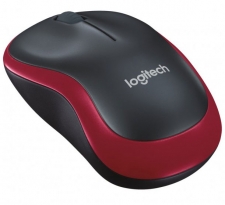 Logitech Wireless Mouse m185 (Red/Black)