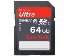 SanDisk Ultra SDXC Class 10 UHS-I Memory Card 30MB/s, 64GB Image