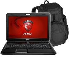 MSI GX60 Gaming Notebook with AMD 7970M 2GB and 16GB RAM - Bonus MSI Backpack