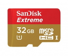 SanDisk Extreme MicroSDHC/MicroSDXC Class10 UHS-I Memory Card 32GB