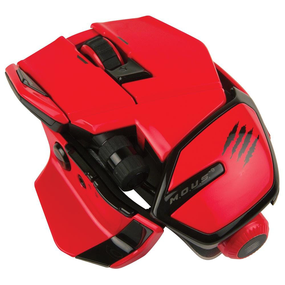 red gaming mouse