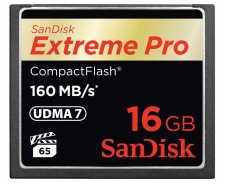 SanDisk Extreme Pro Compact Flash Card 16GB Up to 160MB/s SDCFXPS-016G Image