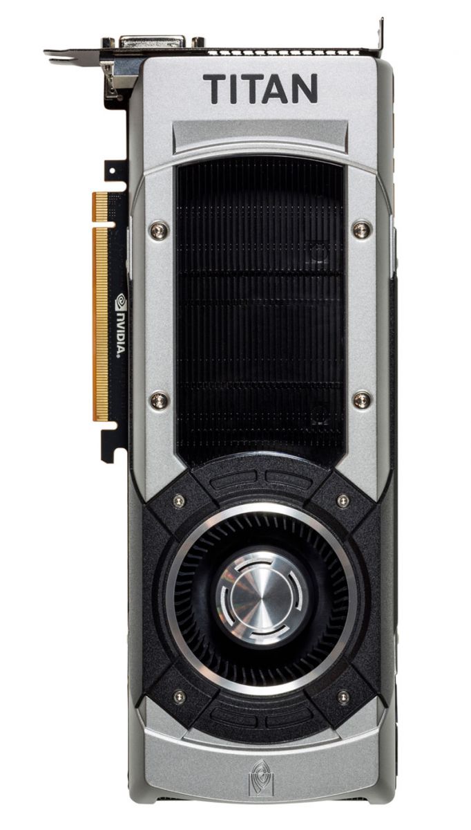 Close up of the grill of the GeForce GTX TITAN Black graphics card